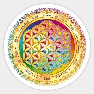 Chinese Flower of Life Sticker